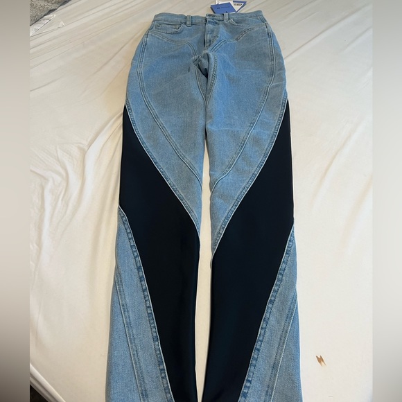 Mugler Denim - SOLD Mugler H&M Spiral Skinny Jeans Women